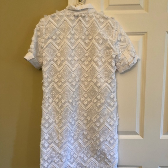 Banana republic polo dress white w/ embellishment - Picture 2 of 5